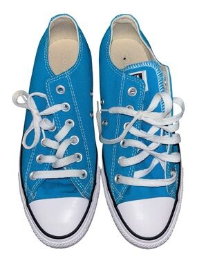 Converse Kids Turquoise Low-Top Canvas Sneakers